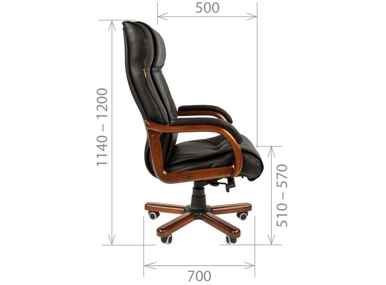 Кресло Chairman 653 кожа