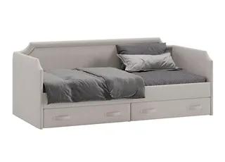 Кровать с мягкой обивкой и ящиками Кантри Тип 1 (900) - ТД-308.12.02