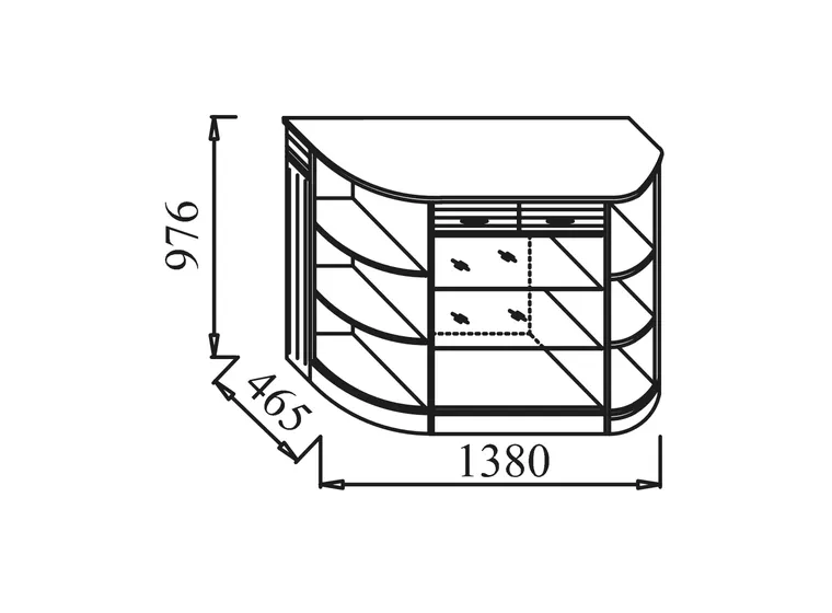 Комодино Венеция В-3