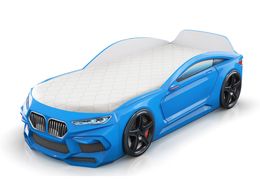 Кровать-машинка Romack Romeo голубая