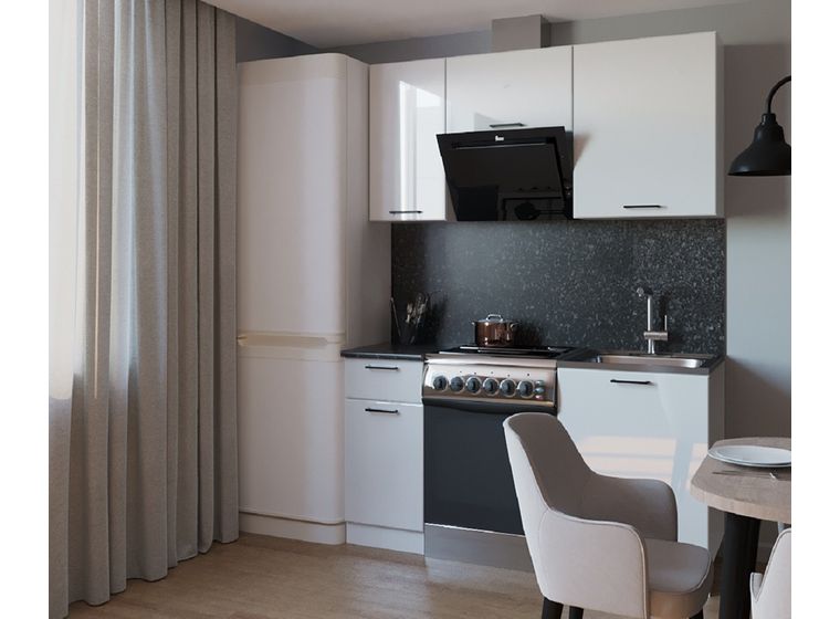 Кухонный гарнитур Белый глянец-4 (1600 мм)